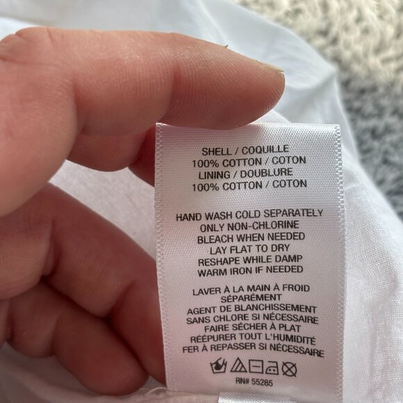 Express Womens Romper Large White Floral Embroidered Lined Coquette Boho 18382 - Picture 9 of 11